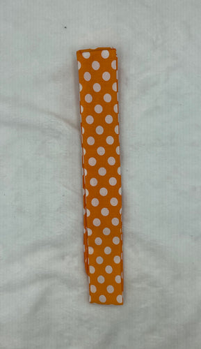 Orange Polkadot Collar cooler tie closure