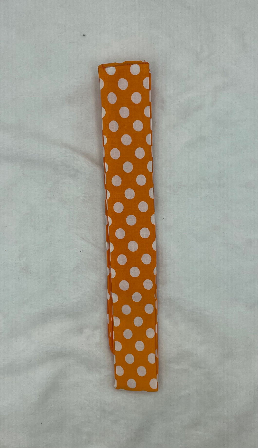 Orange Polkadot Collar cooler tie closure