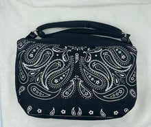 Load image into Gallery viewer, Black Bandana Boho Bigger Bag