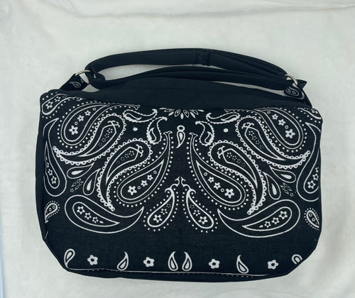 Black Bandana Boho Bigger Bag