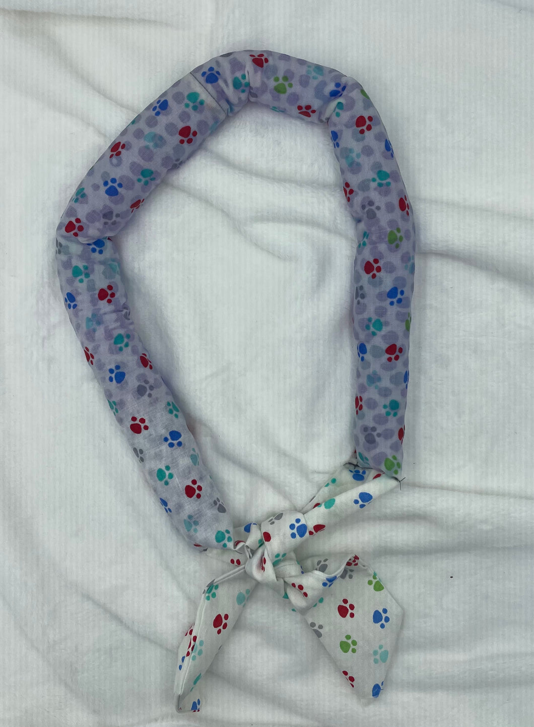 Rainbow Paw Print cooler Collar