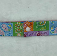 Load image into Gallery viewer, Boho Paisley Collar Cooler with snap closure