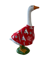 Load image into Gallery viewer, Red Stampeder Porch Goose Cape