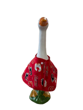 Load image into Gallery viewer, Red Hockey Porch Goose Cape