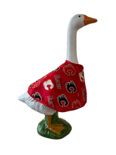 Load image into Gallery viewer, Red Hockey Porch Goose Cape