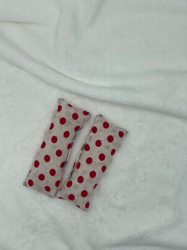 White with Red Polkadot Cleavage Coolers