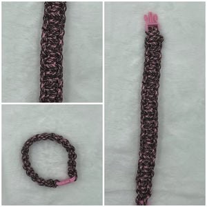 Pink/brown camo Paracord Bracelet