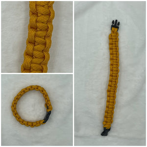 Orange/gold Paracord Bracelet