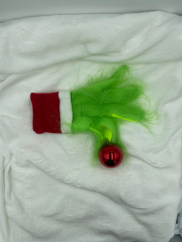 Fuzzy Grinch Hand accessory